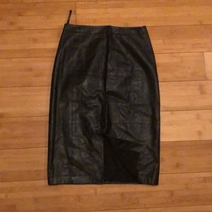 Black Leather skirt